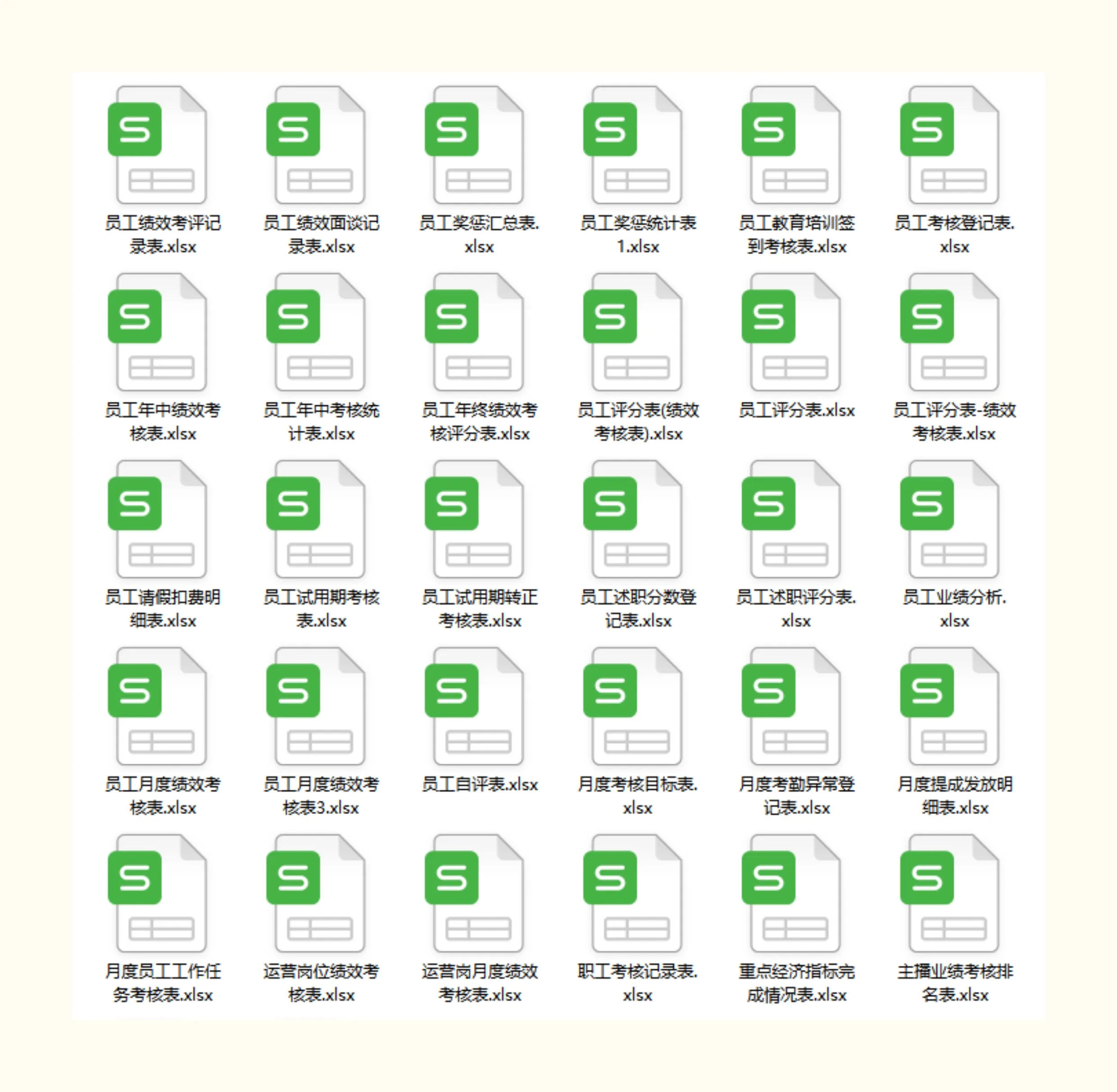 员工绩效考核表excel模板薪酬与绩效管理绩效考核薪酬激励kpi绩效插图7