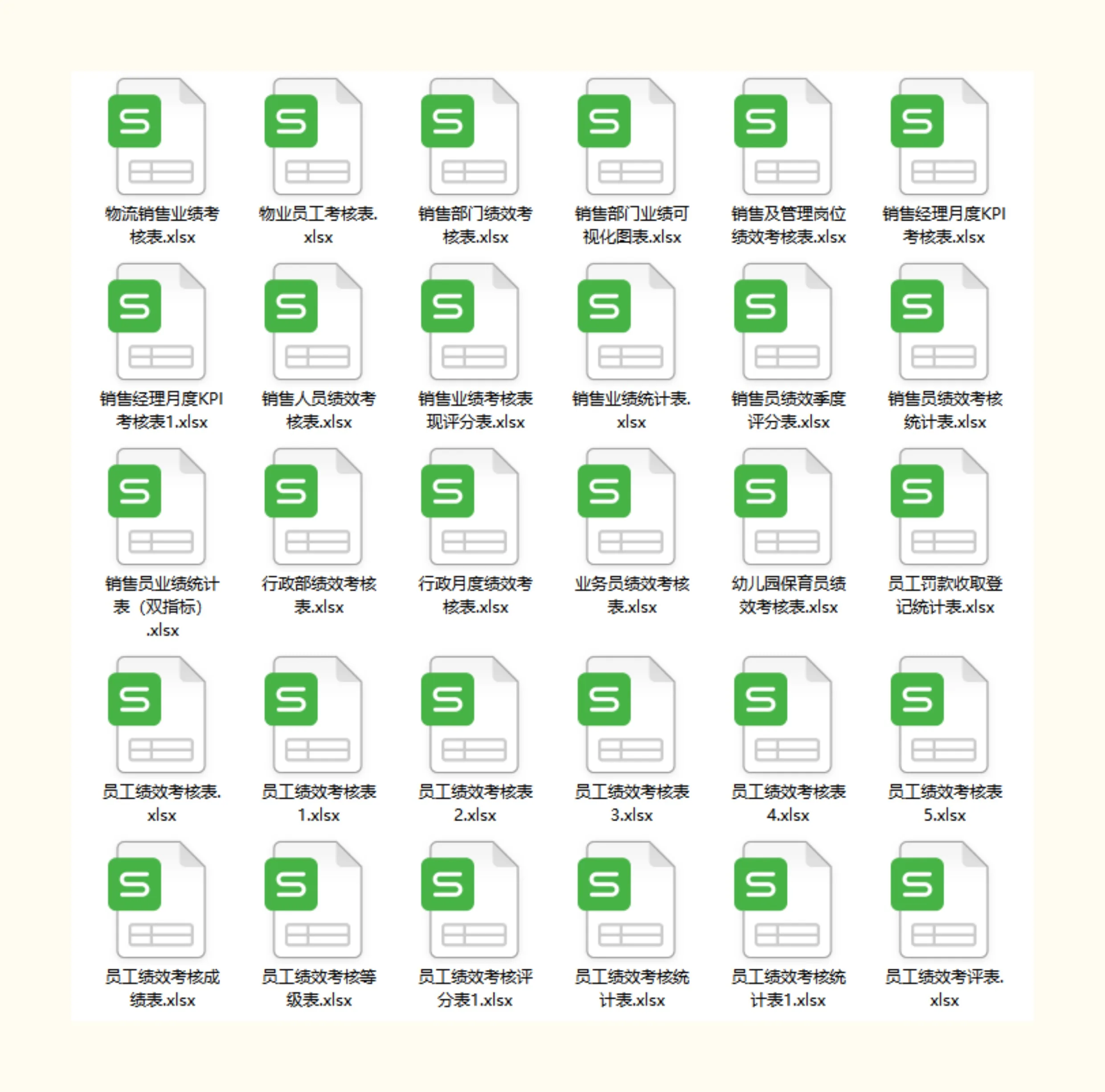 员工绩效考核表excel模板薪酬与绩效管理绩效考核薪酬激励kpi绩效插图6