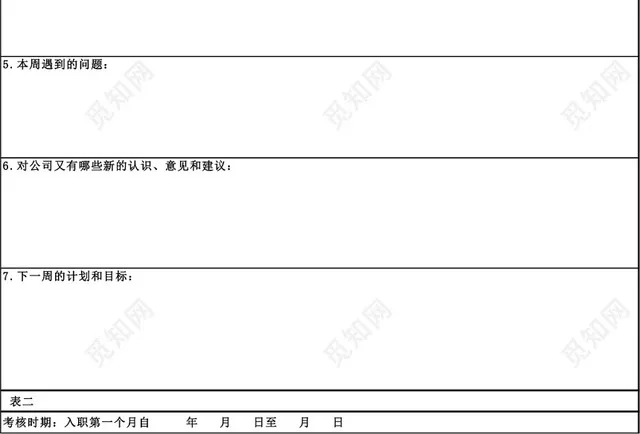 公司试用期员工跟踪考核表EXCEL模板插图3